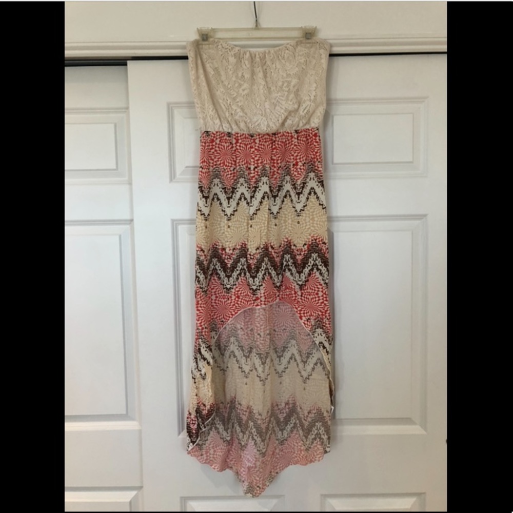 Bongo: High/Low Strapless Dress